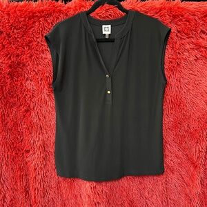 Anne Klein Women's black sleeveless top